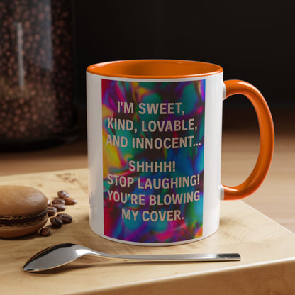 Blowing My Cover 2-Tone Coffee Mug