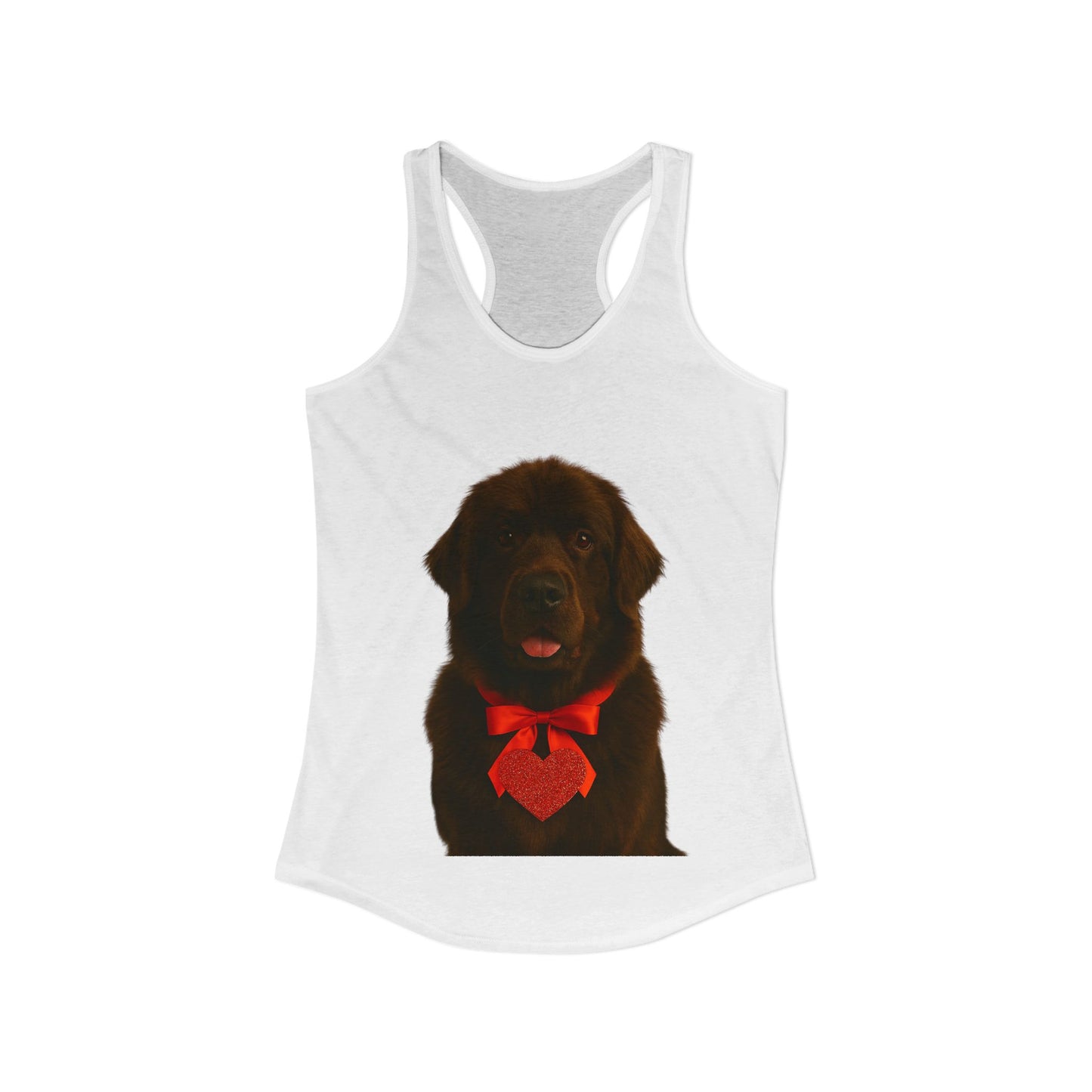 Cupid's Companion Newfie Women's Racerback Tank