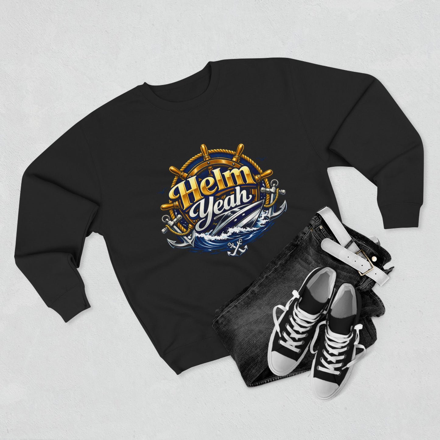 Helm Yeah Unisex Crewneck Sweatshirt