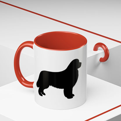 Newfie Silhouette 2-Tone Coffee Mug