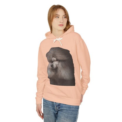 Poodle Head Unisex Lightweight Hoodie