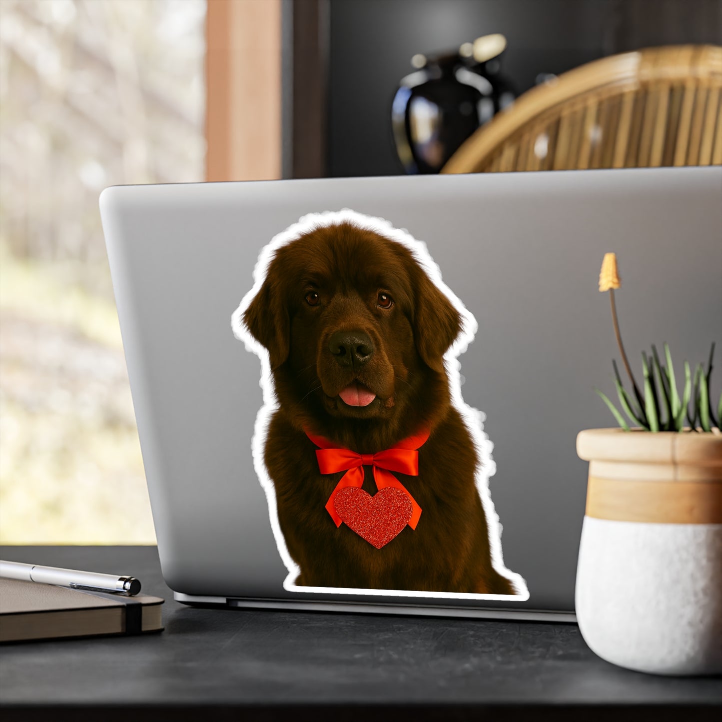 Cupid's Companion Newfie Vinyl Decal
