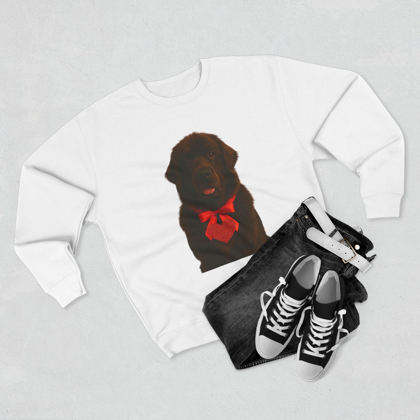 Cupid's Companion Newfie Unisex Crewneck Sweatshirt