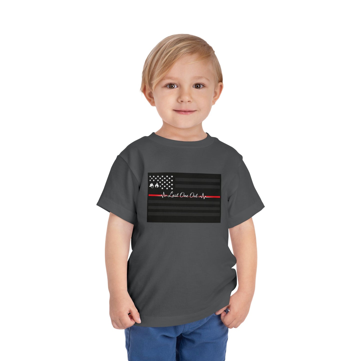 Thin Red Line Toddler Unisex Short Sleeve Crewneck Tee