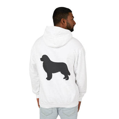 Newfie Silhouette Unisex Lightweight Hoodie