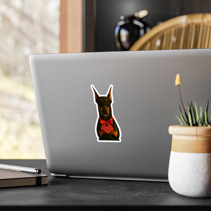 Cupid's Companion Doberman Vinyl Decal