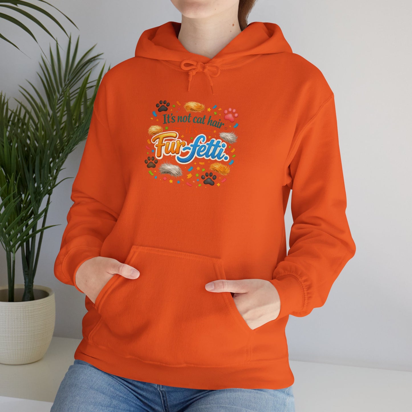 Fur-Fetti Cat Unisex Hoodie