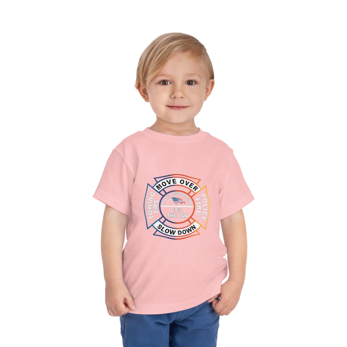Let First Responders Live Toddler Unisex Short Sleeve Crewneck Tee