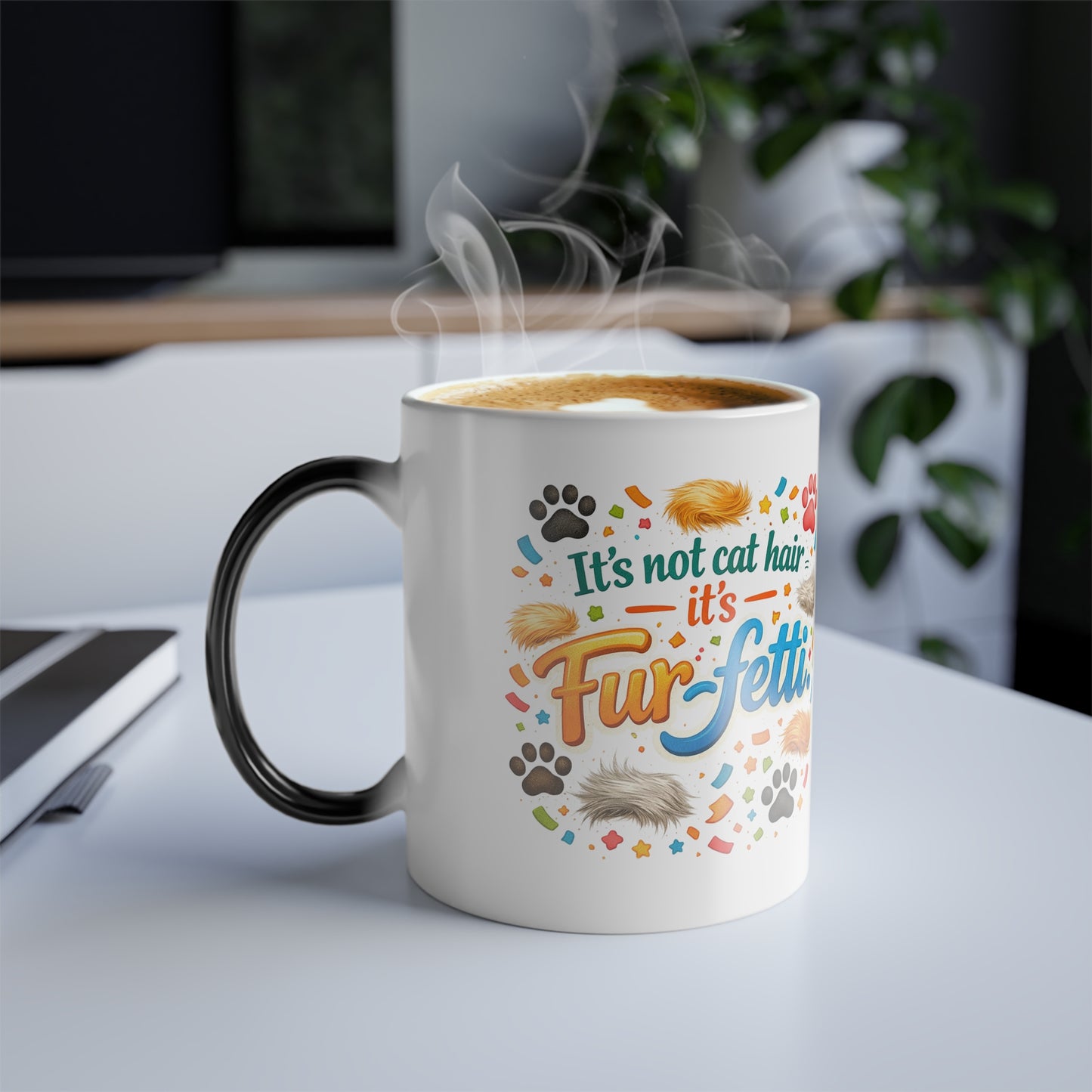 Fur-Fetti Cat Color Changing Mug