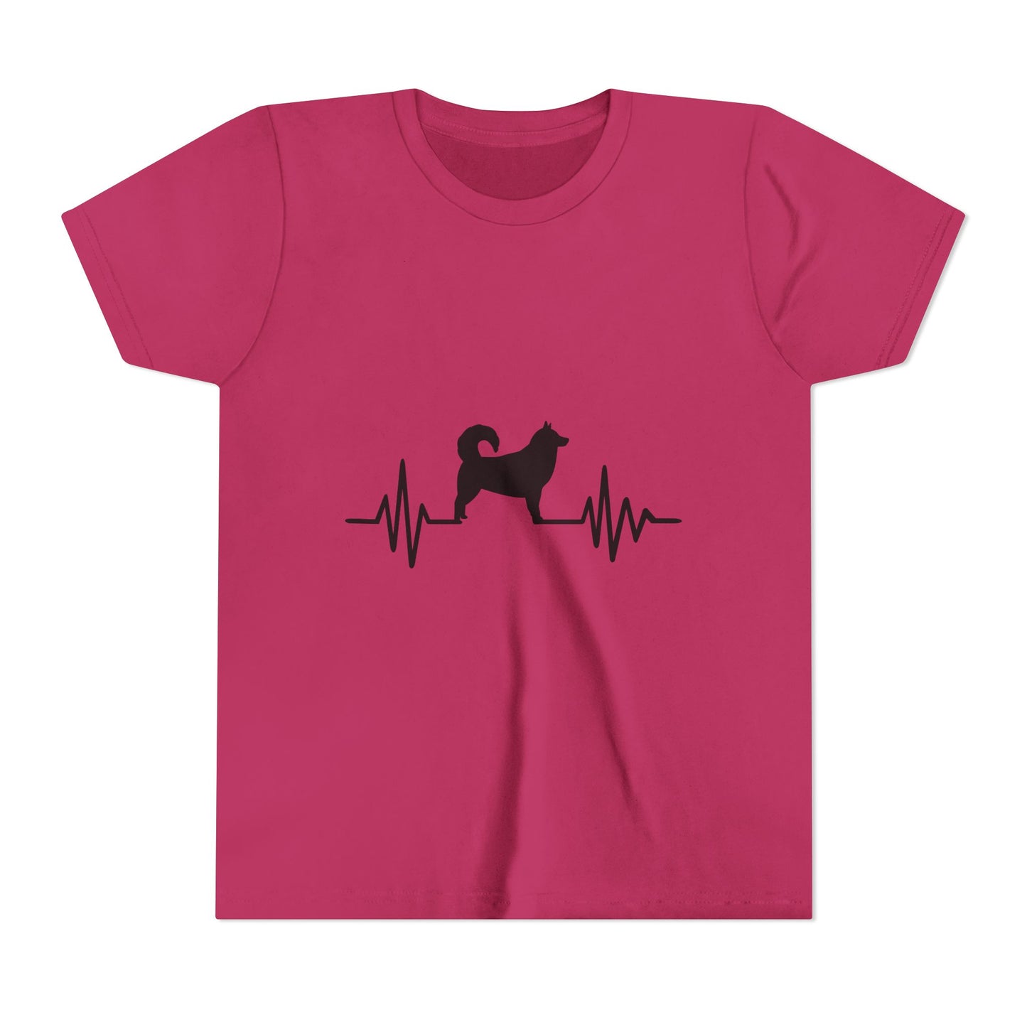 My Heart Beats For Malamutes Youth Unisex Short Sleeve Crewneck Tee