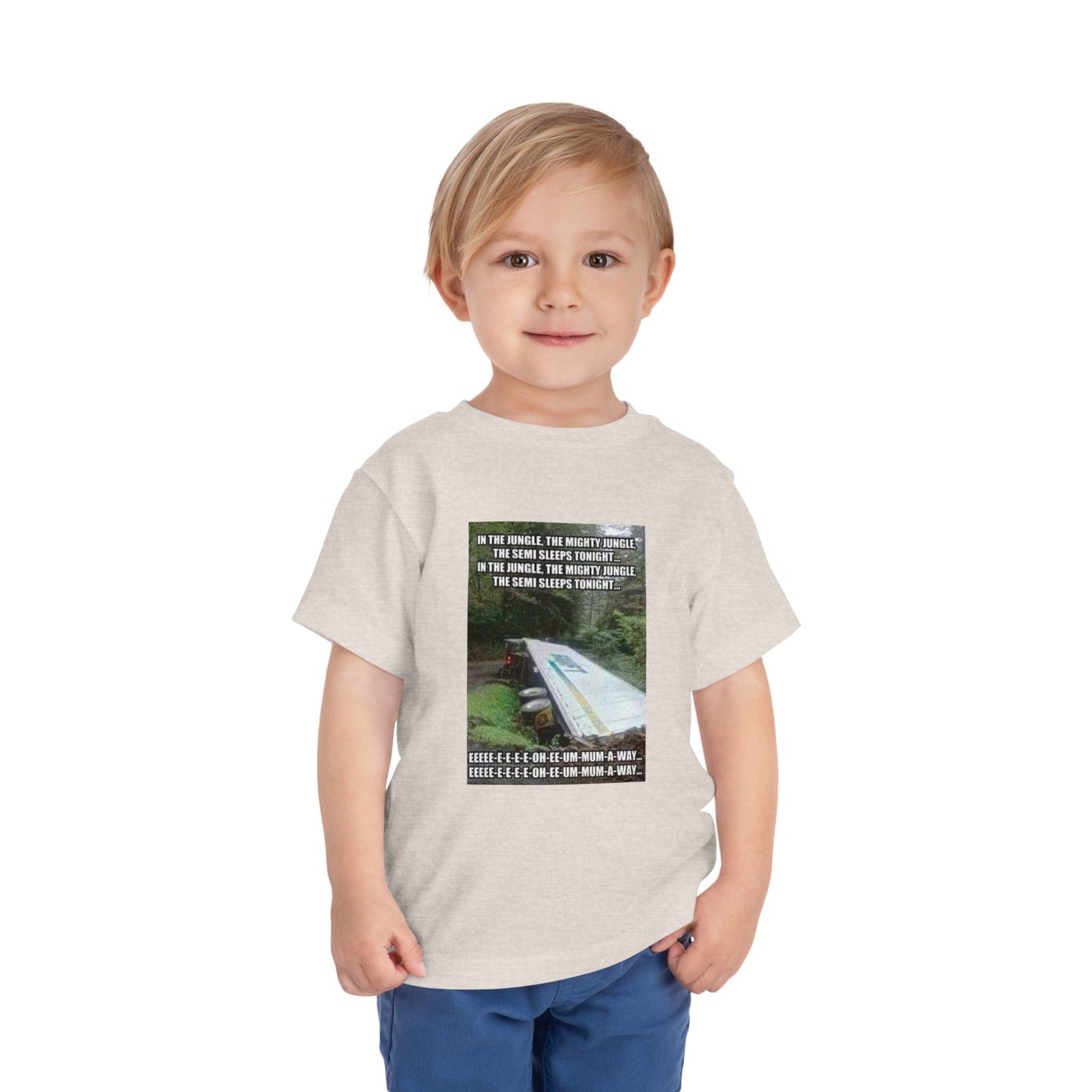 Semi Sleeps Toddler Unisex Short Sleeve Crewneck Tee