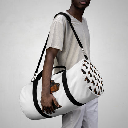 Doberman Head Duffel Bag