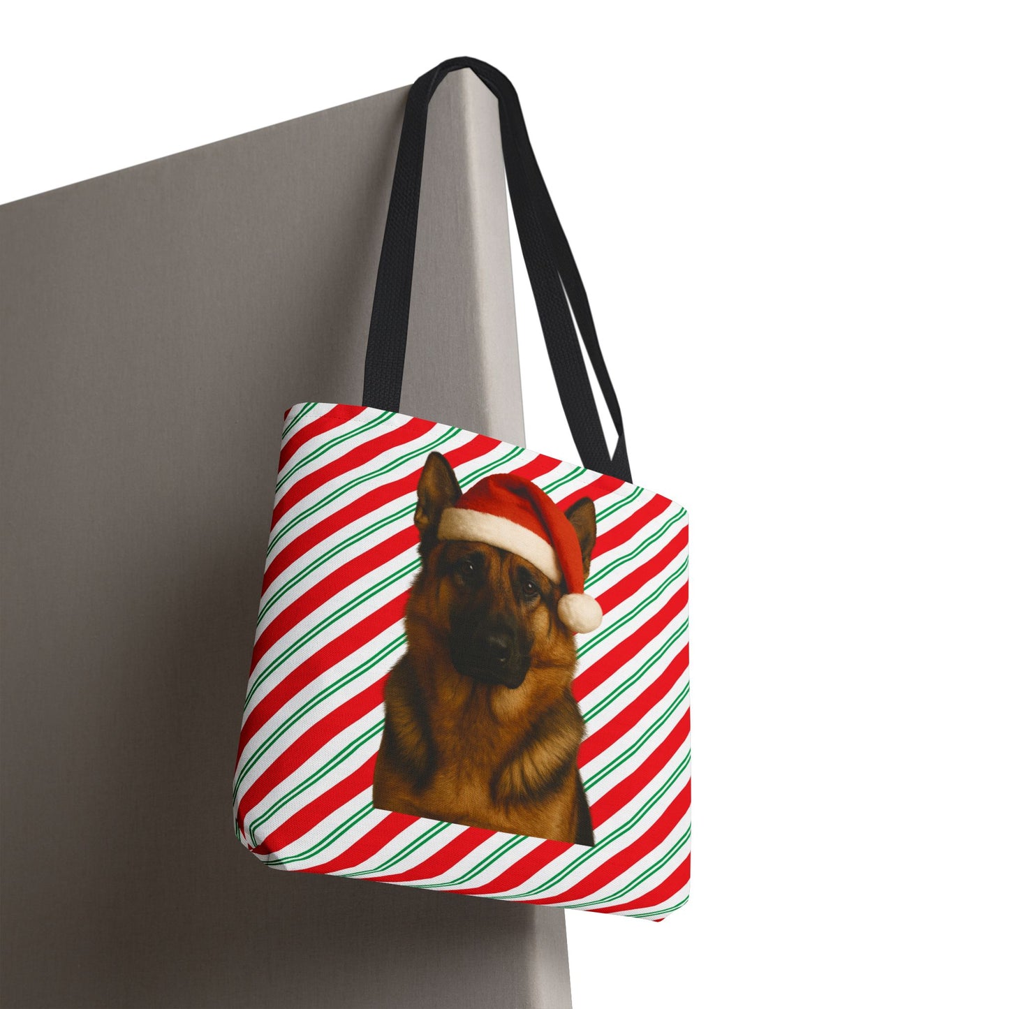 Santa Paws German Shepherd Tote Bag