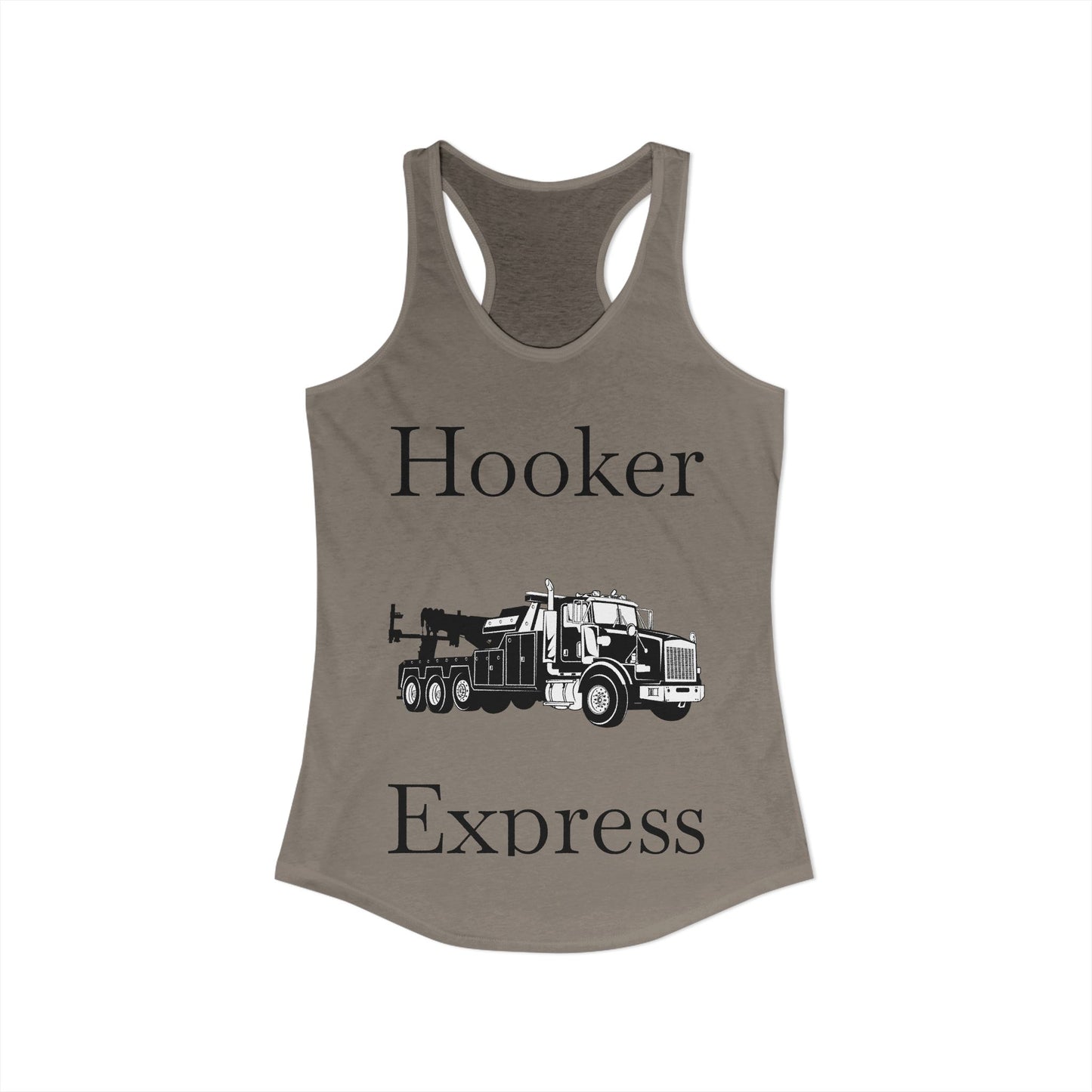 H**ker Express Heavy Tow Truck Women's Racerback Tank