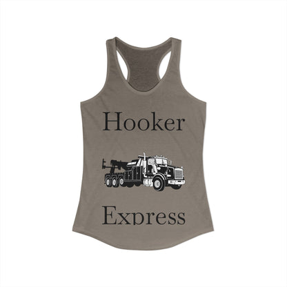H**ker Express Heavy Tow Truck Women's Racerback Tank