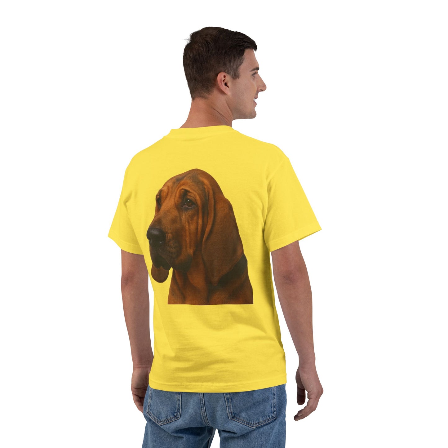 Bloodhound Head Men's Short-Sleeve Crewneck Tee