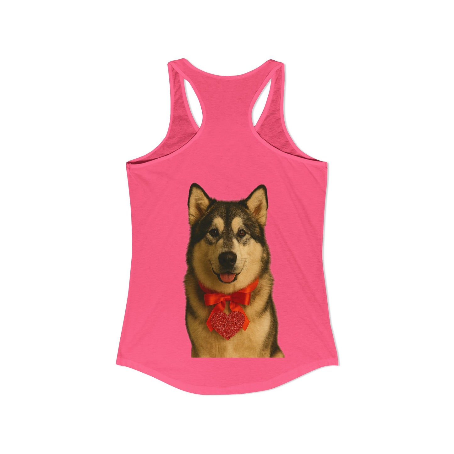 Cupid's Companion Malamute Women's Racerback Tank