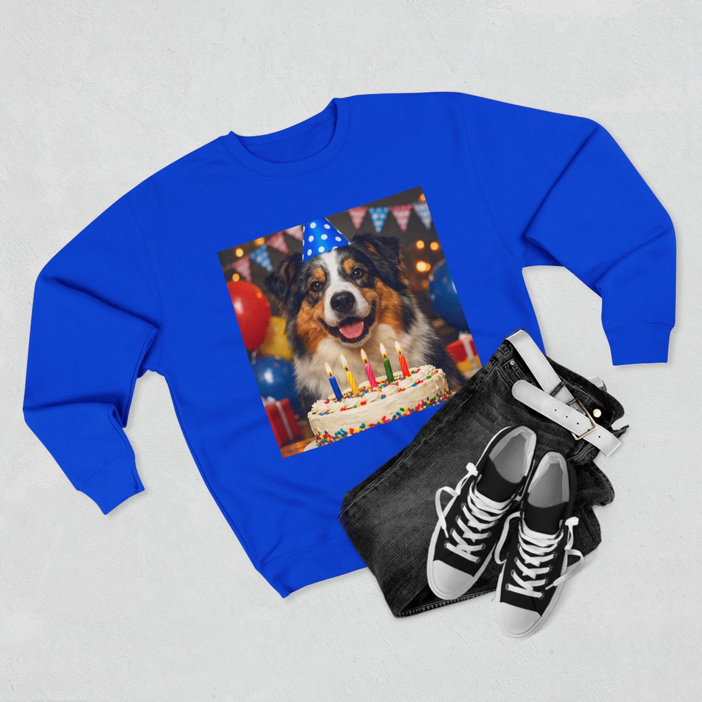 Birthday Buddy Aussie Unisex Crewneck Sweatshirt