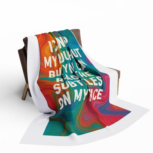 Subtitles Arctic Fleece Blanket