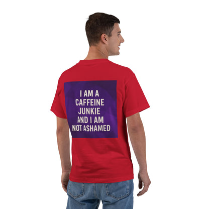 Caffeine Junkie Men's Short-Sleeve Crewneck Tee