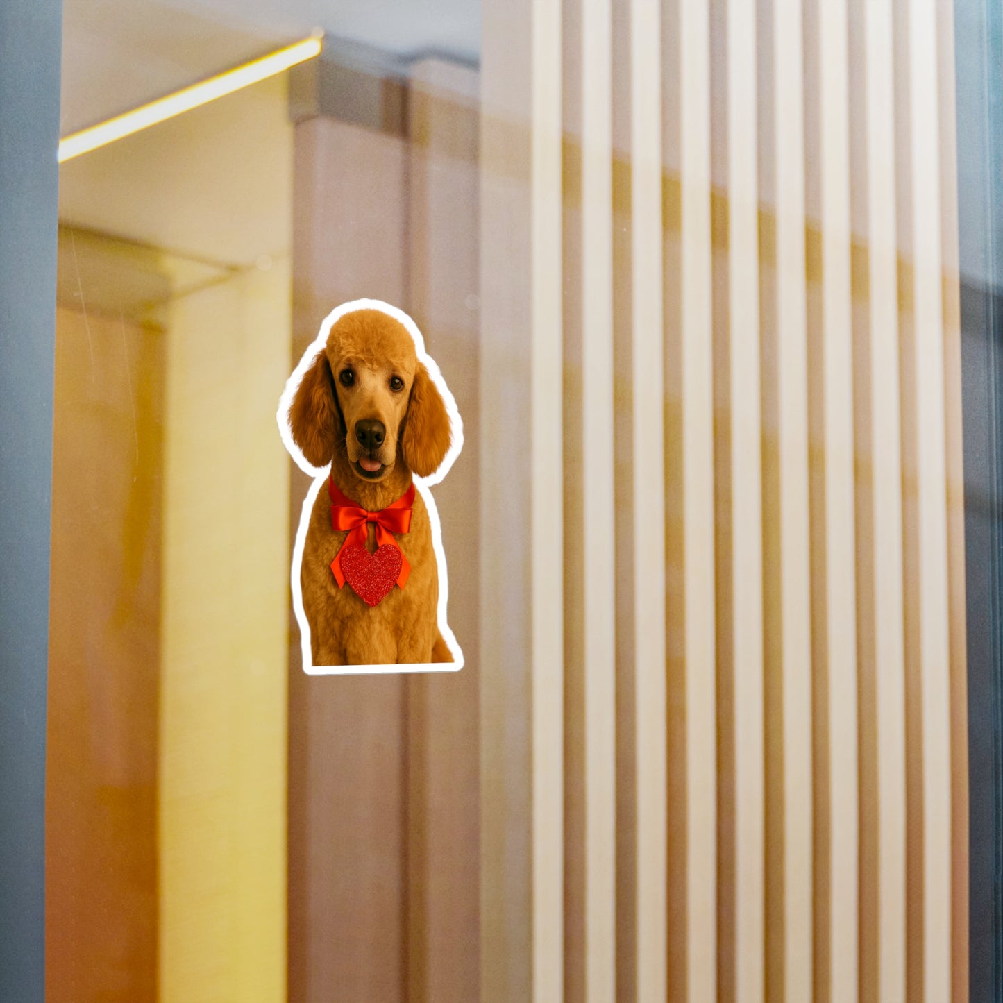 Cupid's Companion Poodle Vinyl Decal