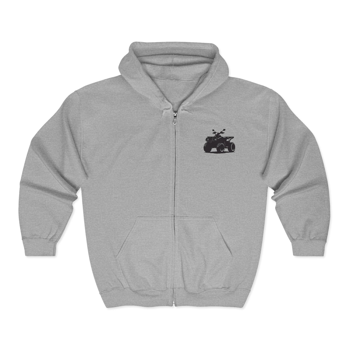 Off The Beaten Path Quad Unisex Full Zip Hoodie