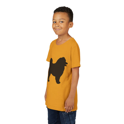 Samoyed Silhouette Youth Unisex Short Sleeve Crewneck Tee