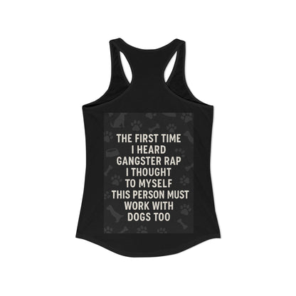 Gangster Rap Women's Racerback Tank
