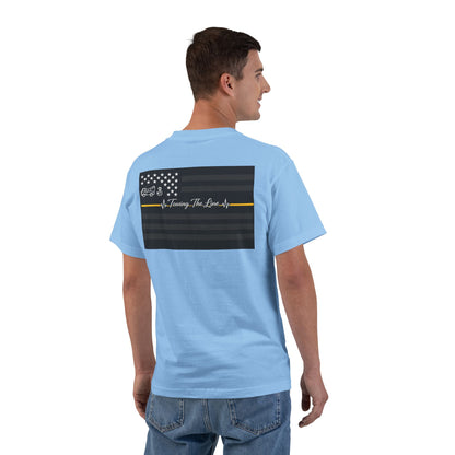 Thin Yellow Line Men's Short-Sleeve Crewneck Tee