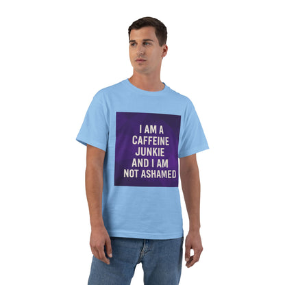 Caffeine Junkie Men's Short-Sleeve Crewneck Tee