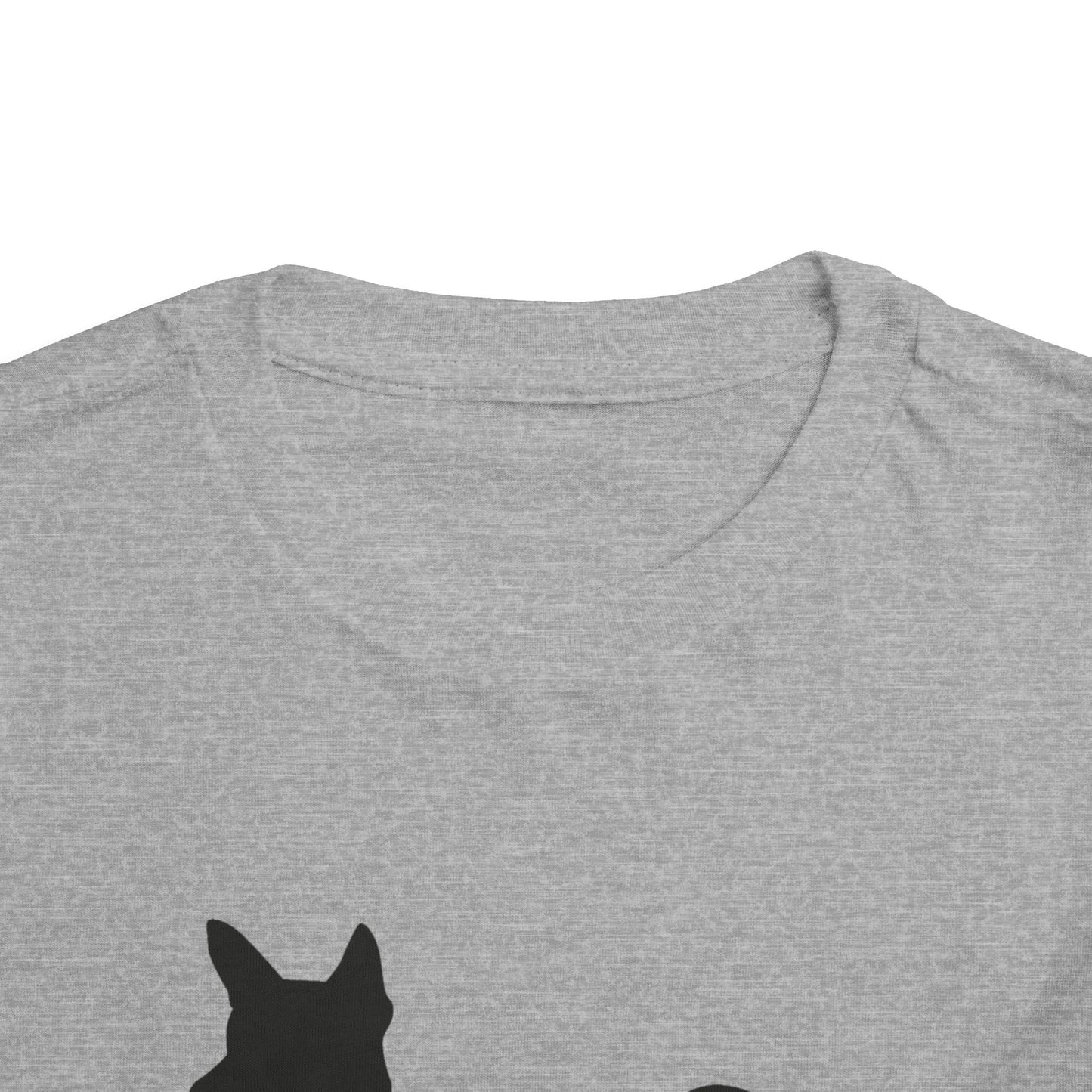 Basenji Silhouette Toddler Unisex Short Sleeve Crewneck Tee