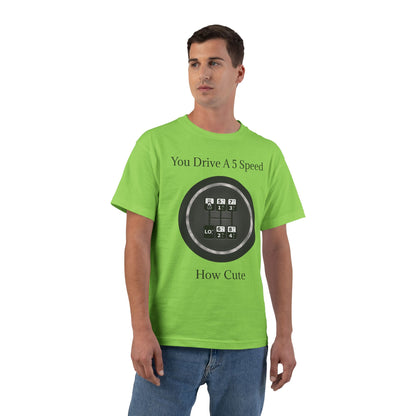 5 Speed How Cute Men's Short-Sleeve Crewneck Tee