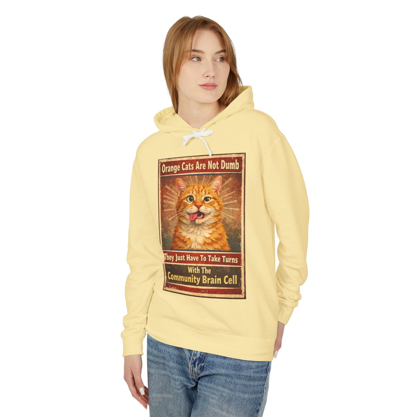 Community Brain Cell Unisex Lightweight Hoodie