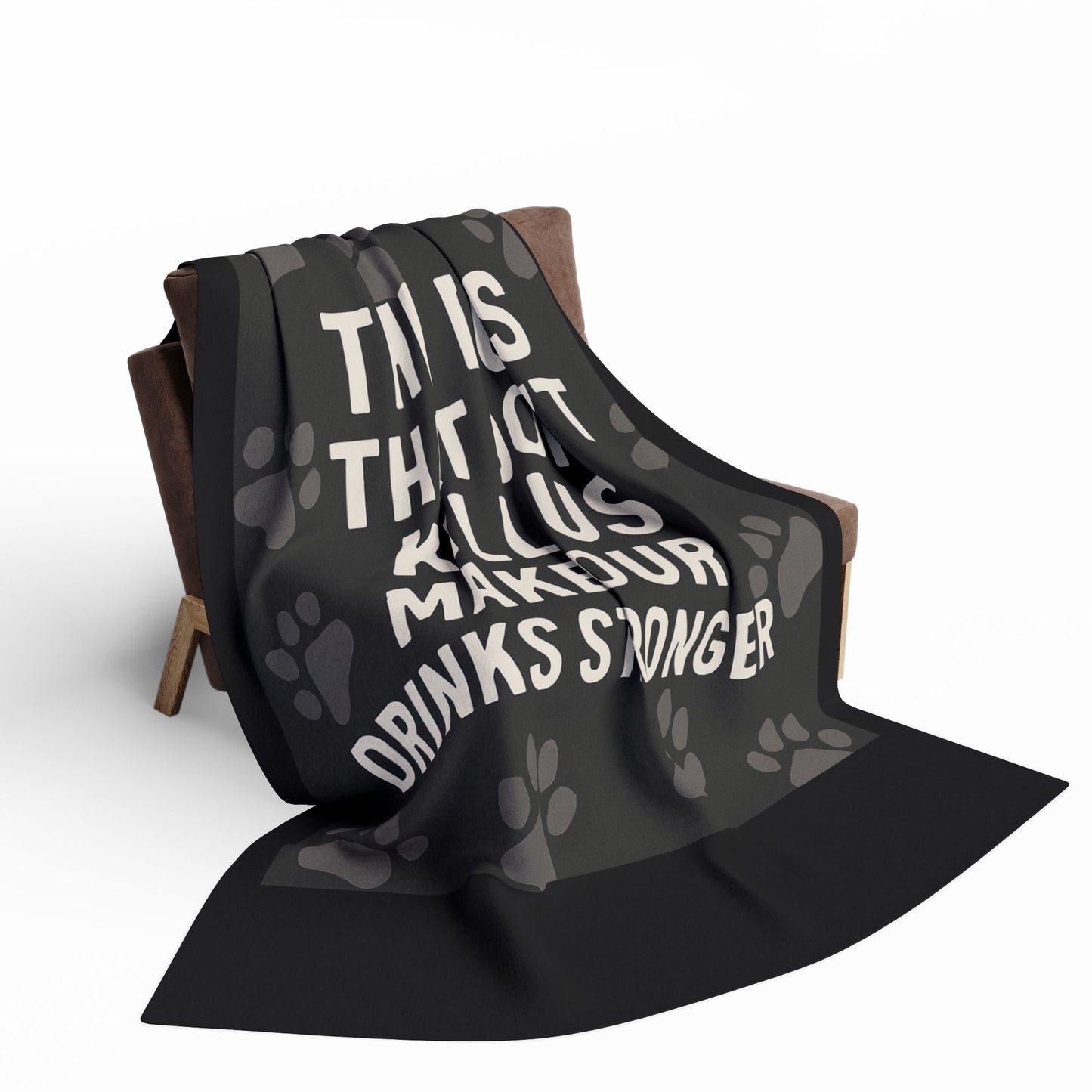 Drinks Stronger Arctic Fleece Blanket