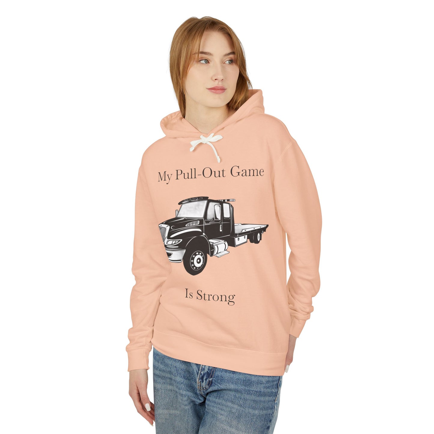 Pull Out Flatbed Tow Truck Unisex Lightweight Hoodie