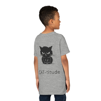 CAT-titude Youth Unisex Short Sleeve Crewneck Tee
