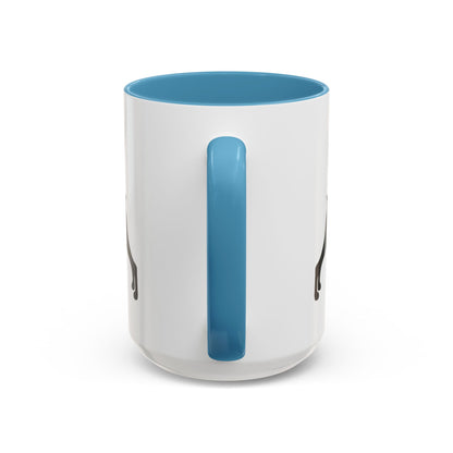 Doberman Silhouette 2-Tone Coffee Mug