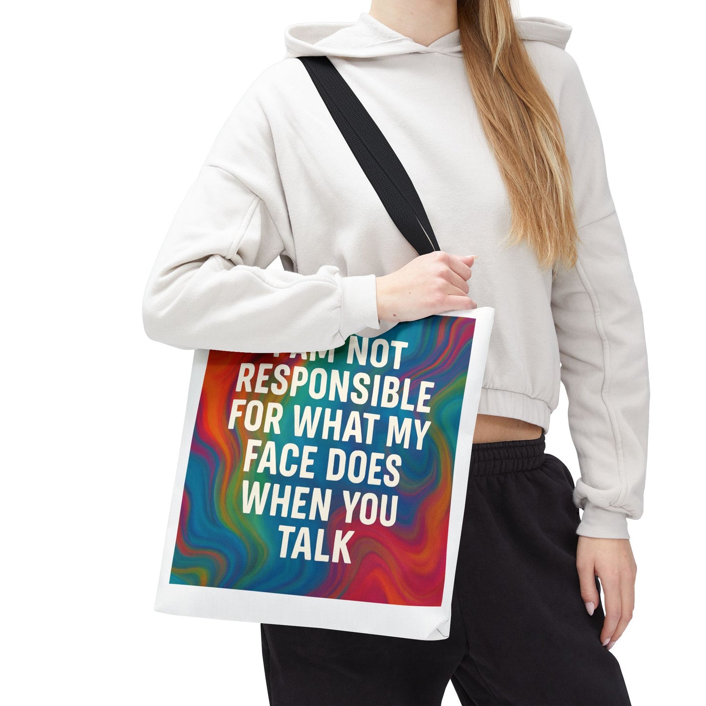 When You Talk Tote Bag