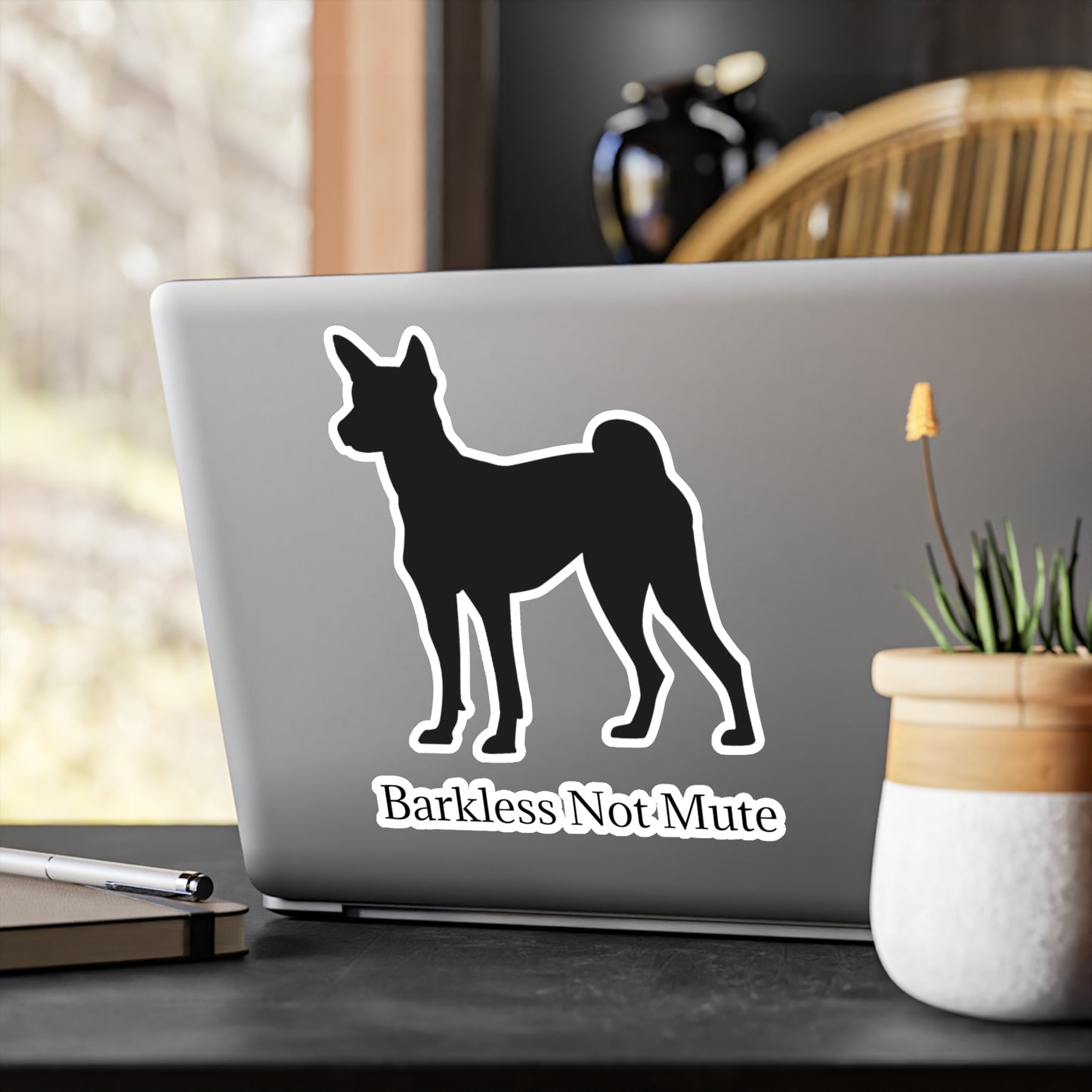 Barkless Not Mute Vinyl Decal