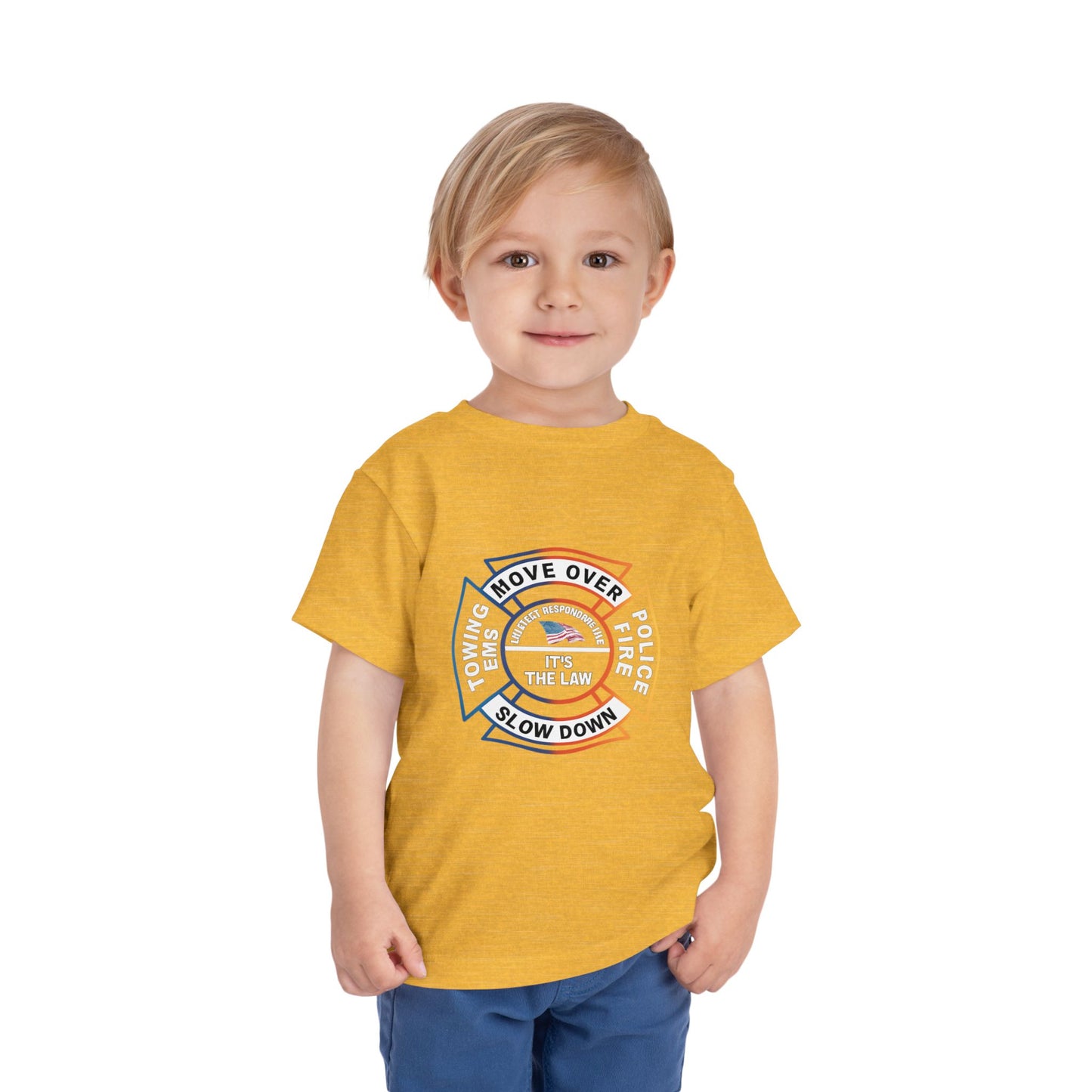 Let First Responders Live Toddler Unisex Short Sleeve Crewneck Tee