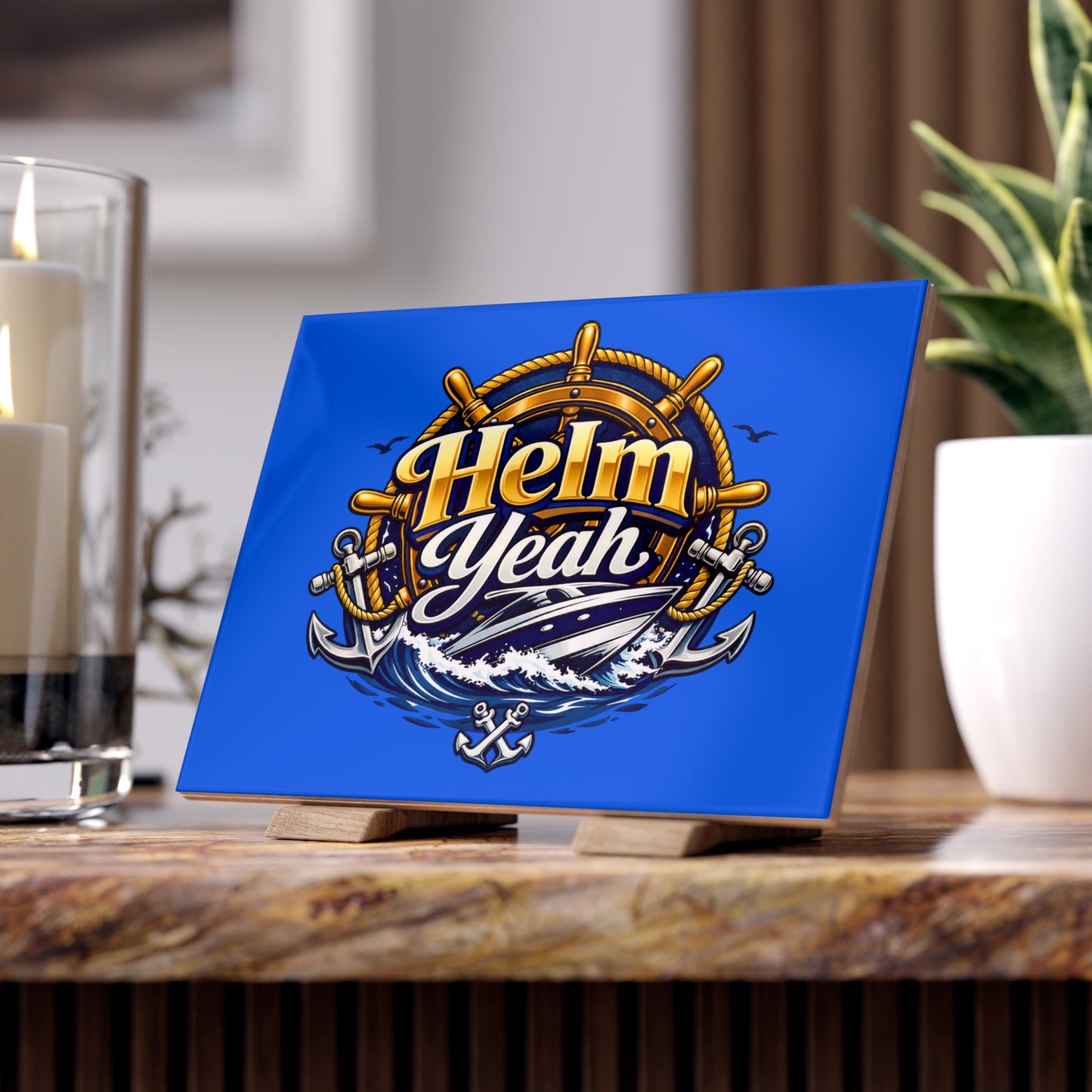 Helm Yeah Ceramic Photo Tile