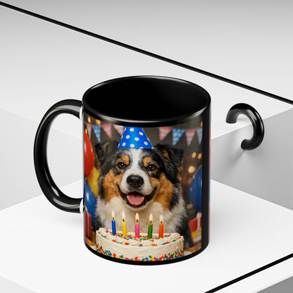 Birthday Buddy Aussie 2-Tone Coffee Mug