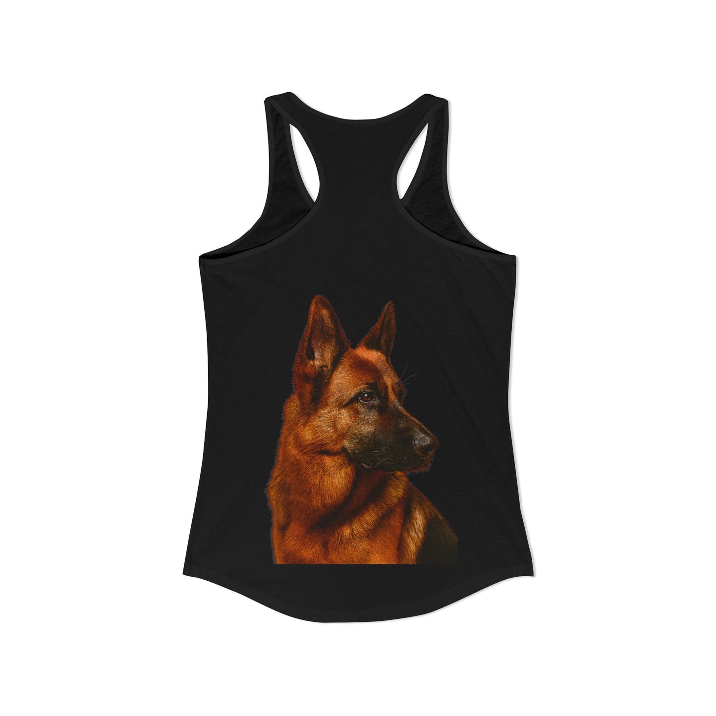 German Shepherd Head Women's Racerback Tank