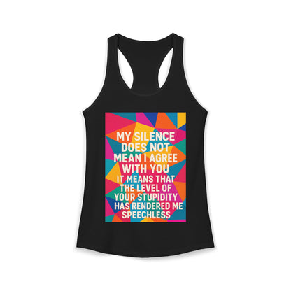 Speechless Women's Racerback Tank