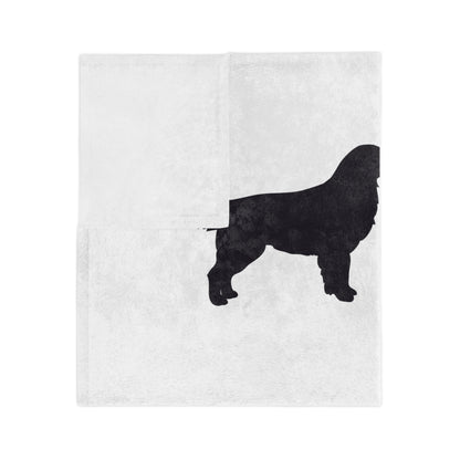 Golden Silhouette Velveteen Microfiber Blanket