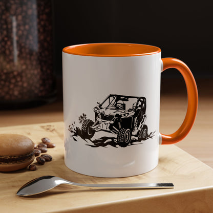 Slingin' Mud Side By Side 2-Tone Coffee Mug