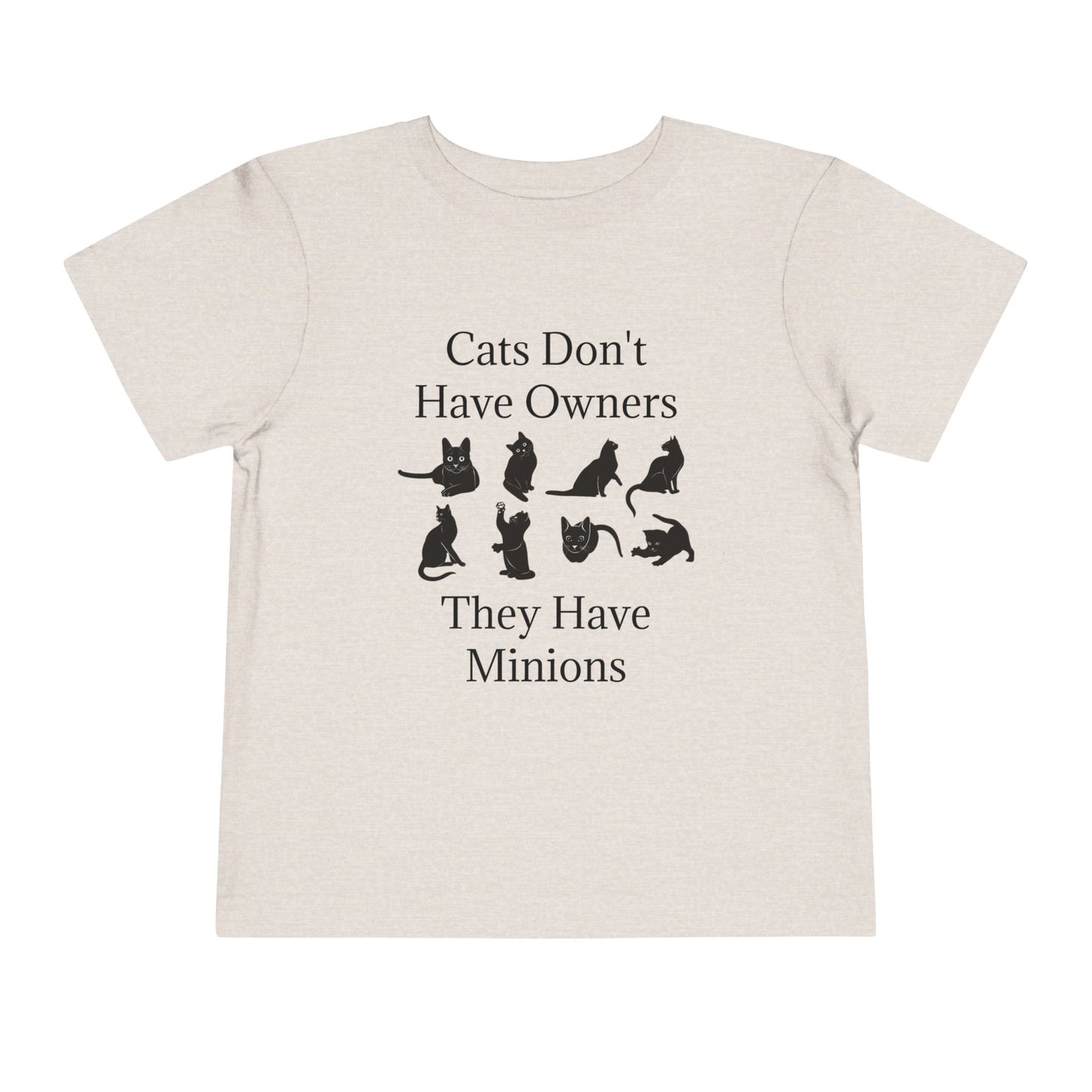 Cat Minions Toddler Unisex Short Sleeve Crewneck Tee
