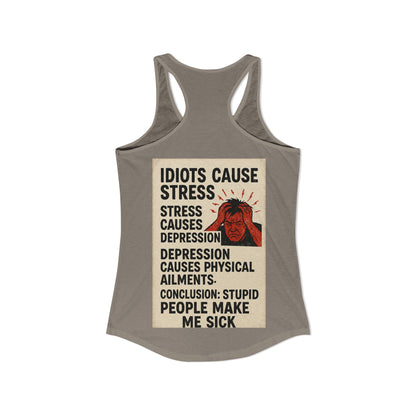 Stupid People Women's Racerback Tank
