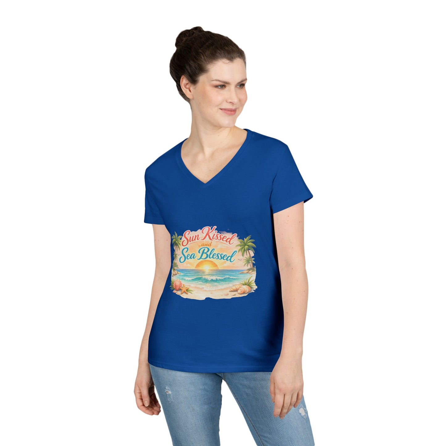 Sun Kissed Women's V-Neck T-Shirt