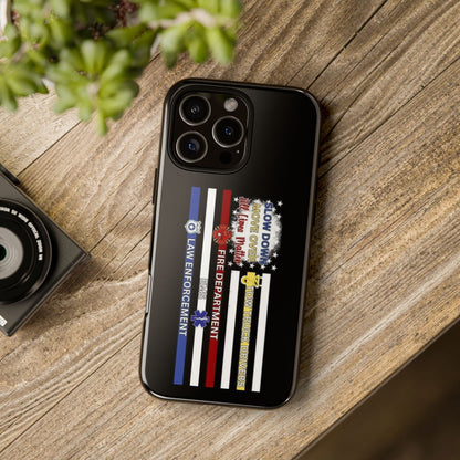 Slow Down Move Over Flag iPhone Case